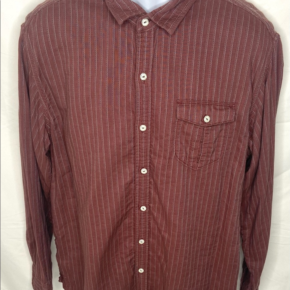 Tommy Bahama stripped Jean shirt men’s size XL
